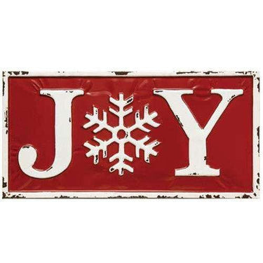 Joy Enamel Wall Sign - The Fox Decor